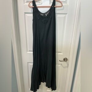 Casual blueish grey Sleeveless maxi Dress - one size fits many